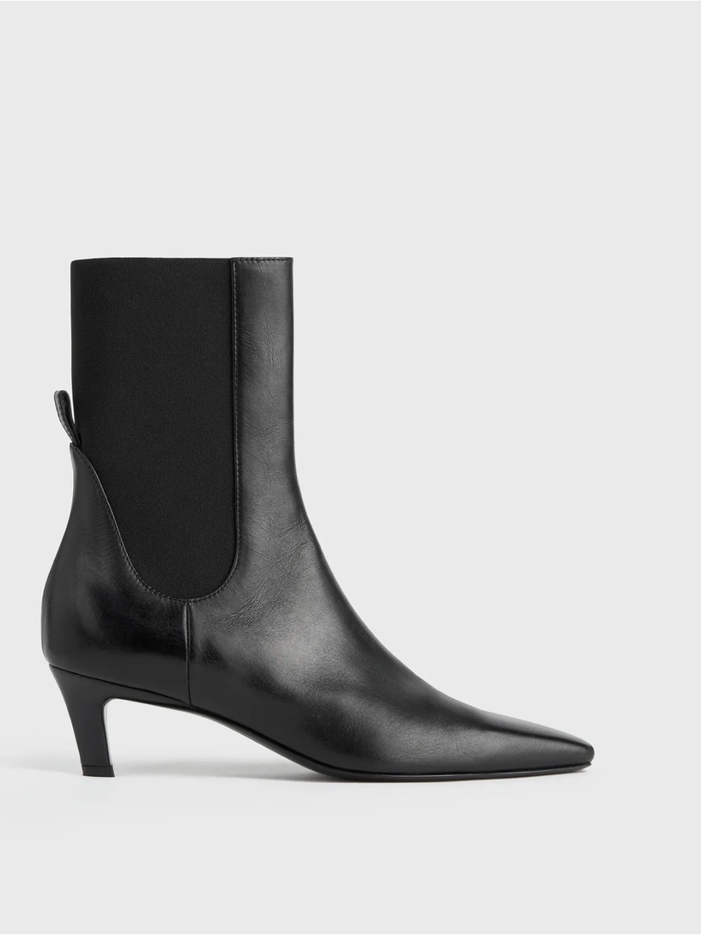 Toteme Leather Mid Heel Ankle Boots